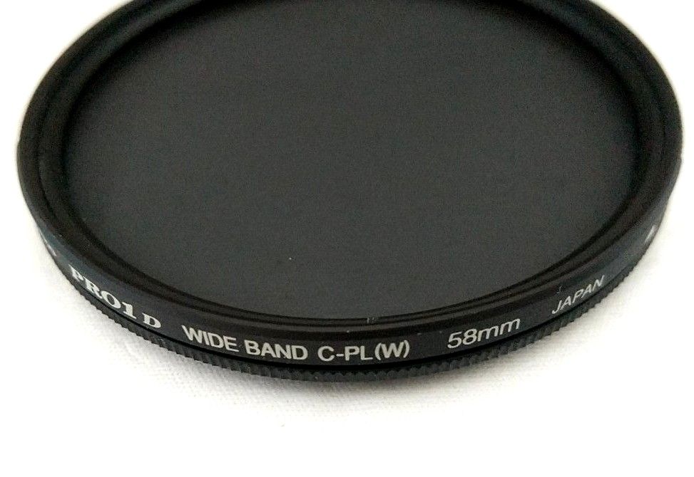 中古美品 Kenko PRO1D WIDEBAND C-PL(W) 58mm ケンコー   ワイドバンドサーキュラーフィルター 