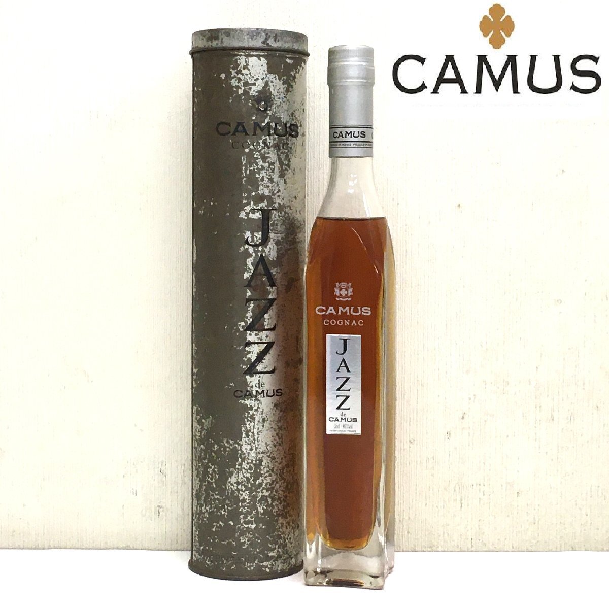 未開栓/カミュ/ジャズ/ブランデー/コニャック/camus/jazz/cognac/ケース付き/ヴィンテージ/お酒/スリムボトル/YZ35_画像1