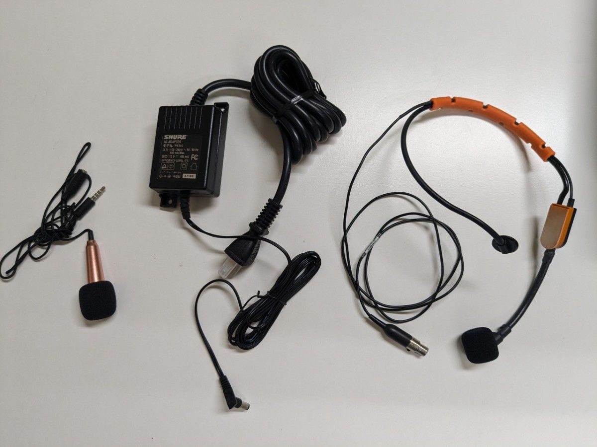 【最終値下げ】STANDARD C5000 送受信機 アクセサリセット SHURE シュア ワイヤレスヘッドセット 送信機 受信機1式ケース込
