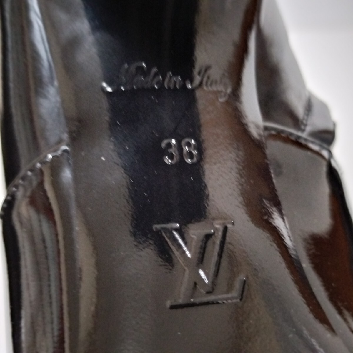 Louis Vuitton ルイヴィトン パテントレザー ブーツ ハイヒール BR0128 38_画像9