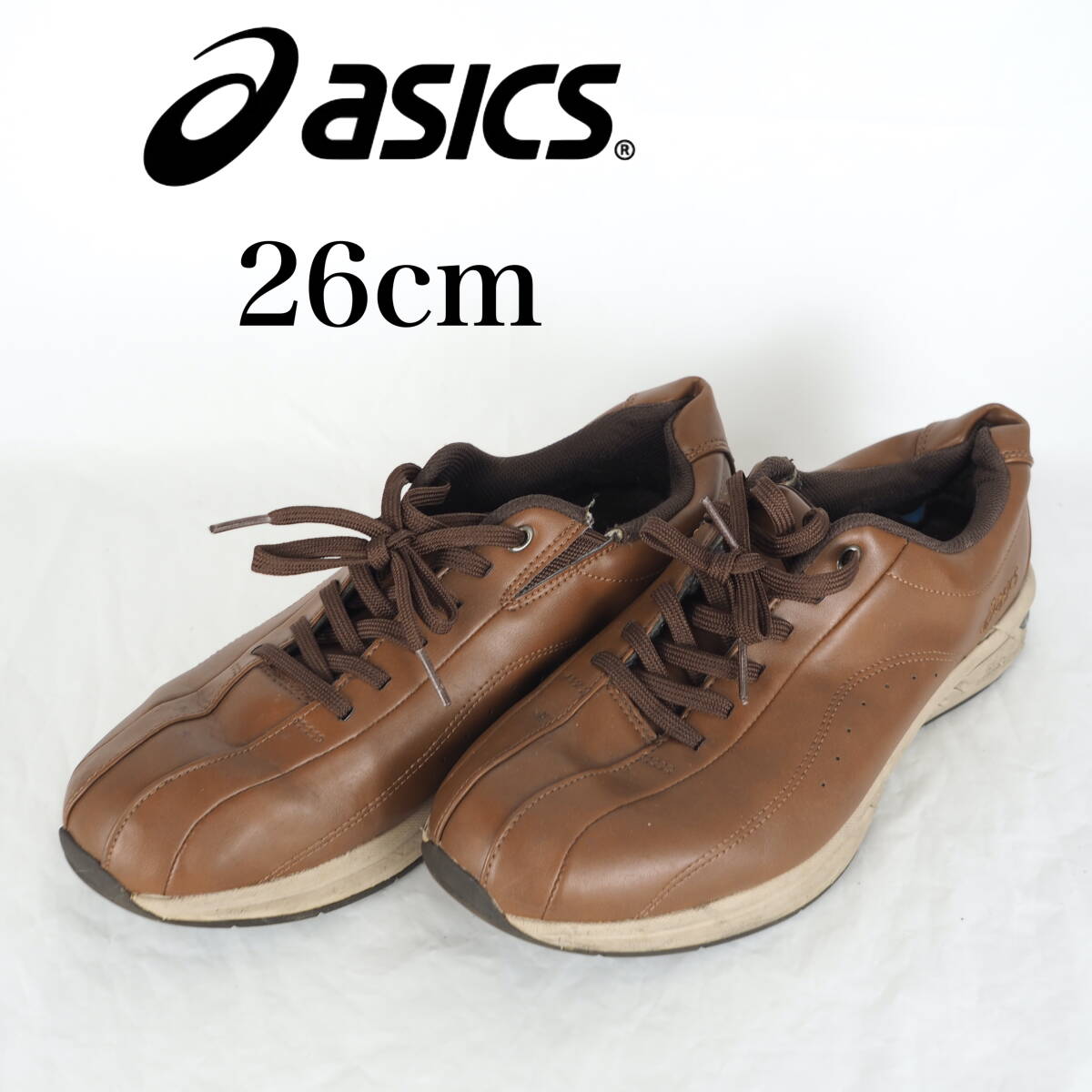 MK6471*asics*アシックス*メンズスニーカー*26cm*茶*_画像1