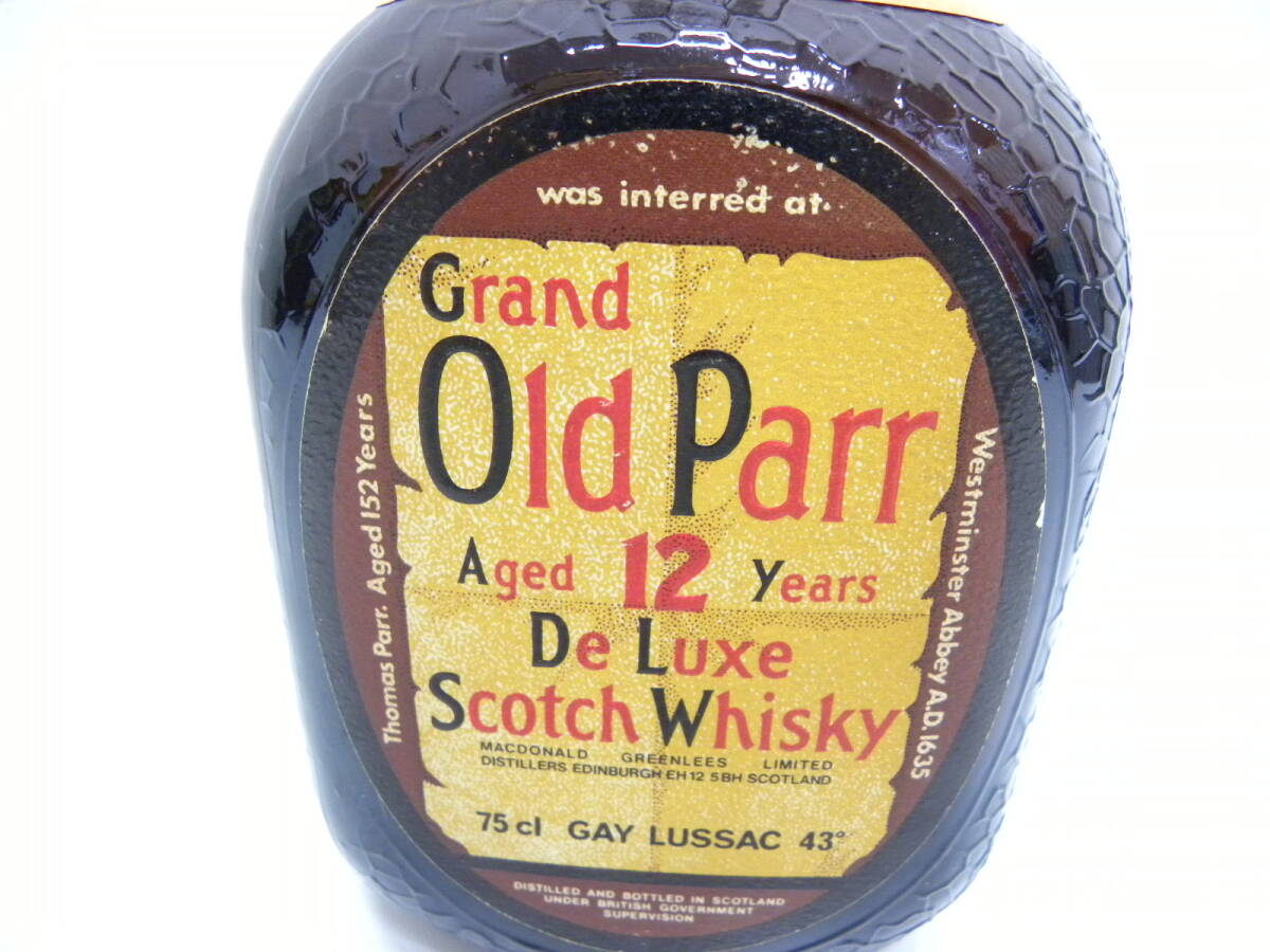酒祭 洋酒祭 グランド オールドパー 12年 750ml デラックス スコッチウイスキー Grand Old Parr De Luxeの画像2