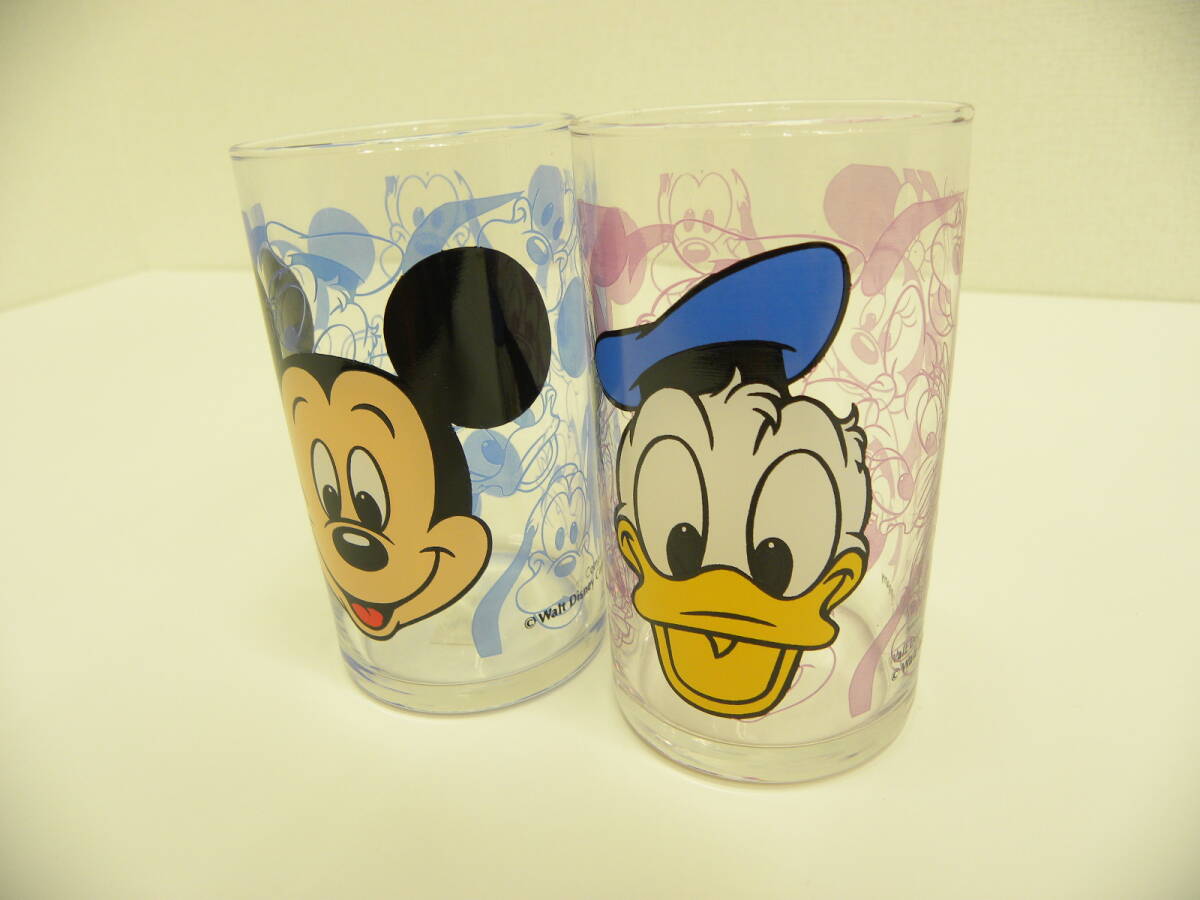 ディズニー祭 ディズニー ミッキー ドナルド グラス おまとめ 未使用保管品 ミッキーマウス ドナルドダック スマイルグラス Disney GLASS_画像2