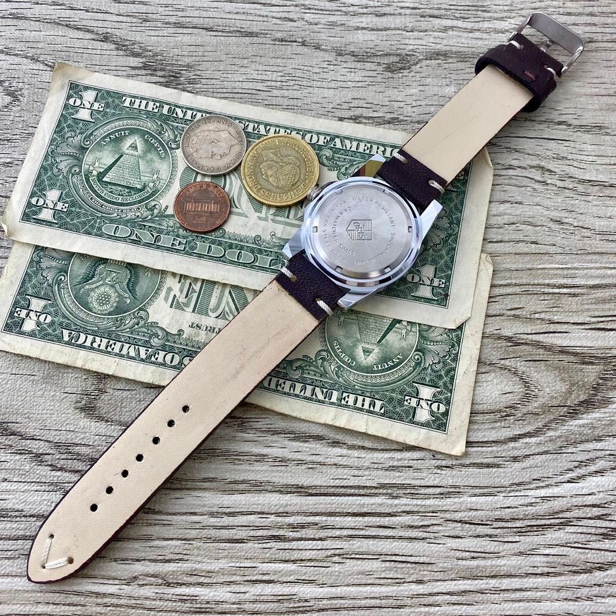 【レトロなデザイン】オリス メンズ腕時計 シルバー ベゼル 手巻き ヴィンテージ