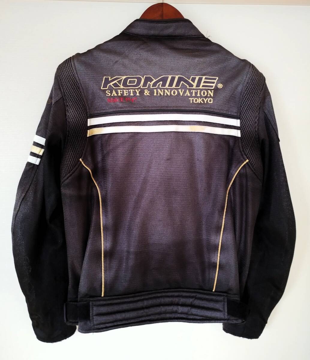 【送料込】★コミネ KOMINE バイク用 レジェンドメッシュジャケット JK-300 2XL BLACK/GOLD★_画像2