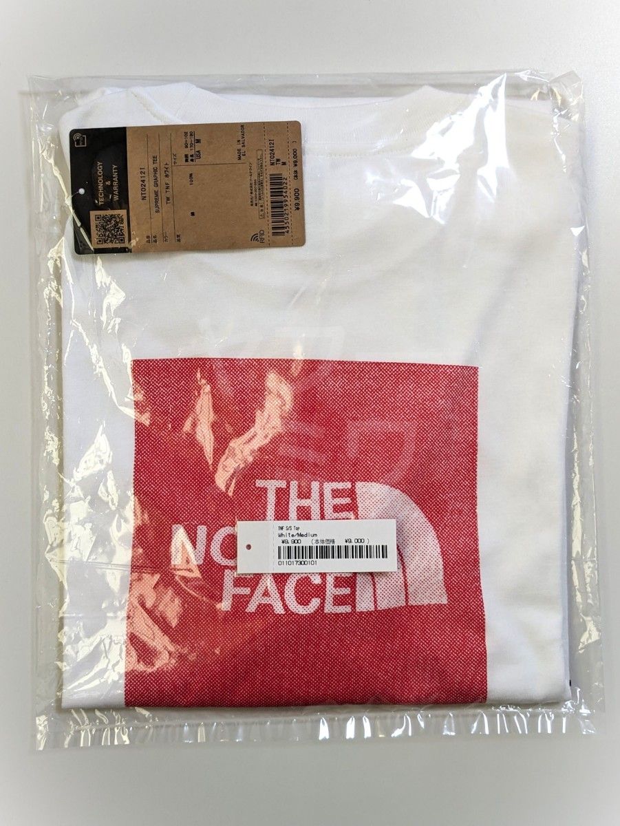 【M】Supreme/The North Face S/S Top White ホワイト白 シュプリーム ノースフェイス Tシャツ