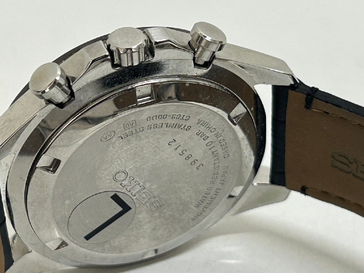 4456　SEIKO セイコー 腕時計 スピリット クロノグラフ クォーツ 8T63-00D0 中古 正規品保証_画像6