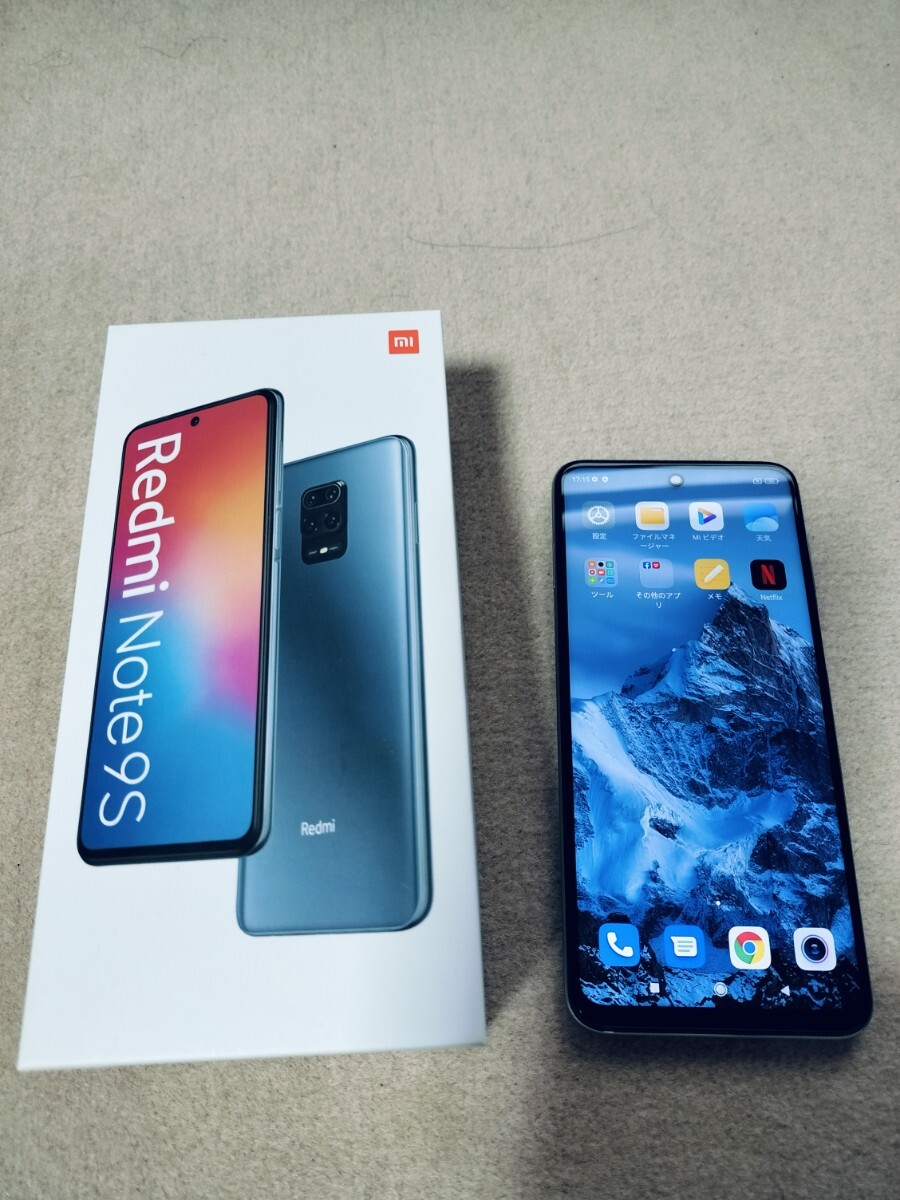 【美品・バッテリー劣化有り】Xiaomi redmi note 9s 128GB 8Gメモリ　dual sim_画像1