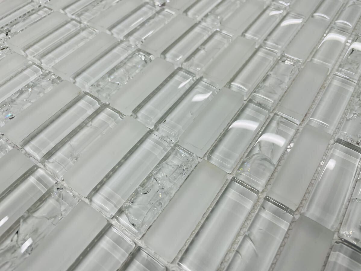 ガラスモザイクタイル DIY素材 インテリア素材 タイル 家具・水回り・台所・洗面台 の画像1