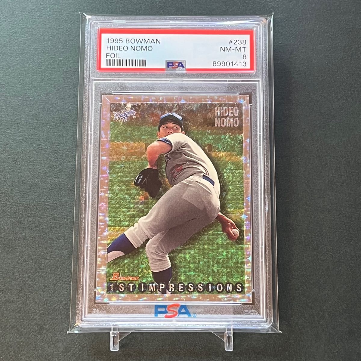 【PSA8】野茂英雄　1995 Topps Bowman Foil #238