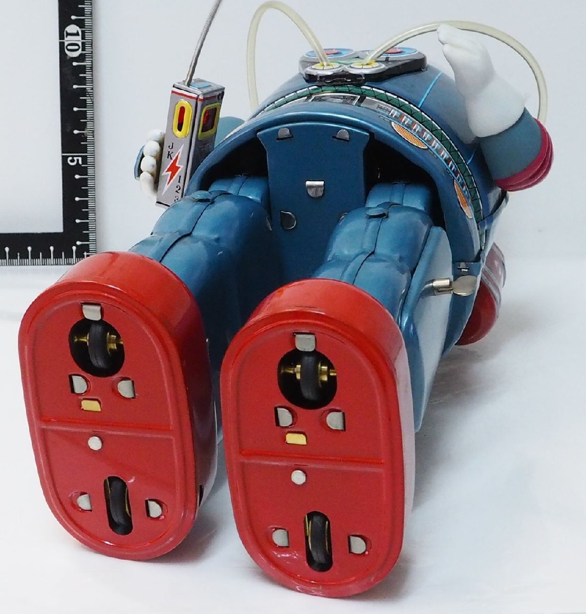  Osaka tin plate toy materials .[ASTRONAUT Astro no-tsu electric walk operation verification settled astronaut ] reissue record tin plate toy TIN AGE# replica [ box less ]0967