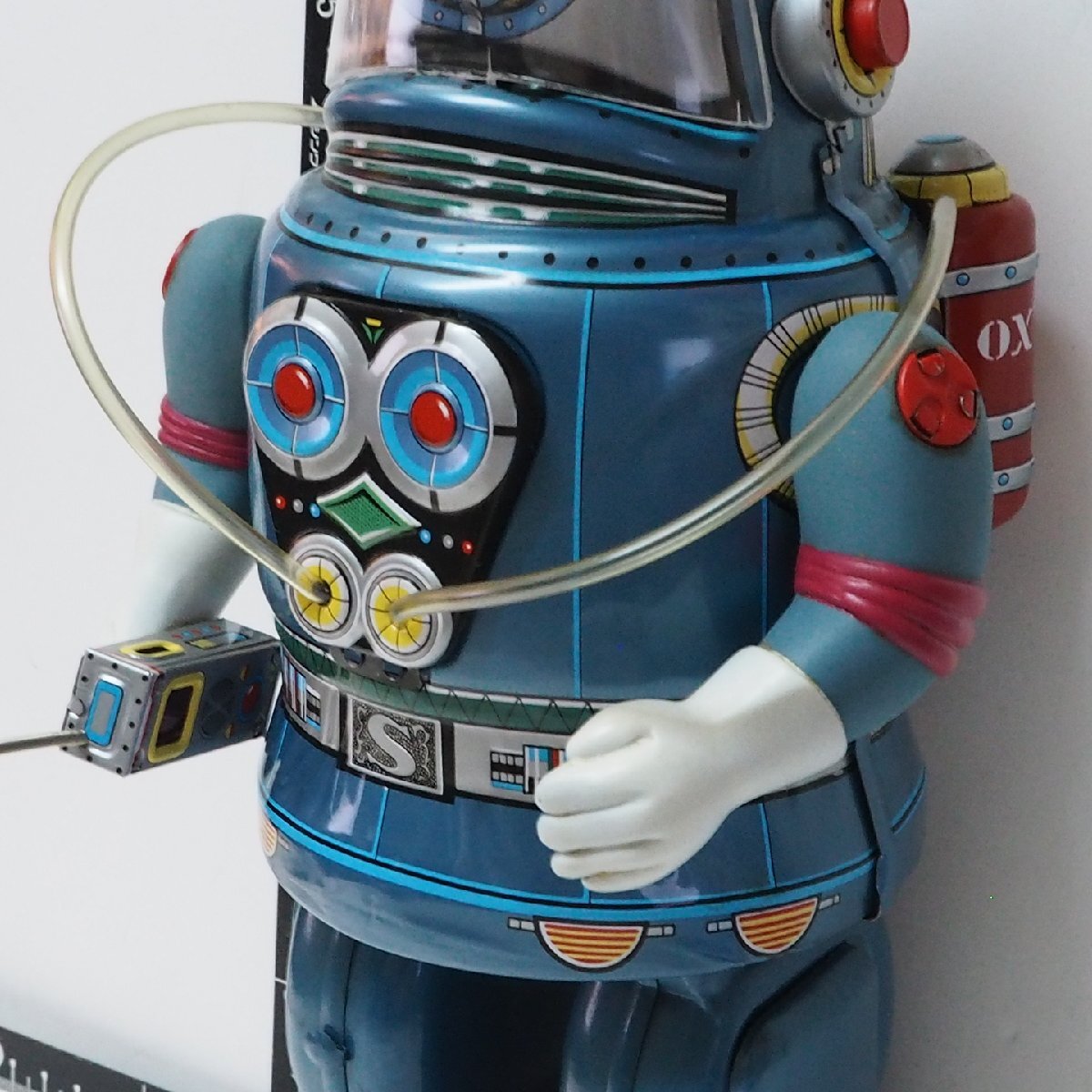  Osaka tin plate toy materials .[ASTRONAUT Astro no-tsu electric walk operation verification settled astronaut ] reissue record tin plate toy TIN AGE# replica [ box less ]0967