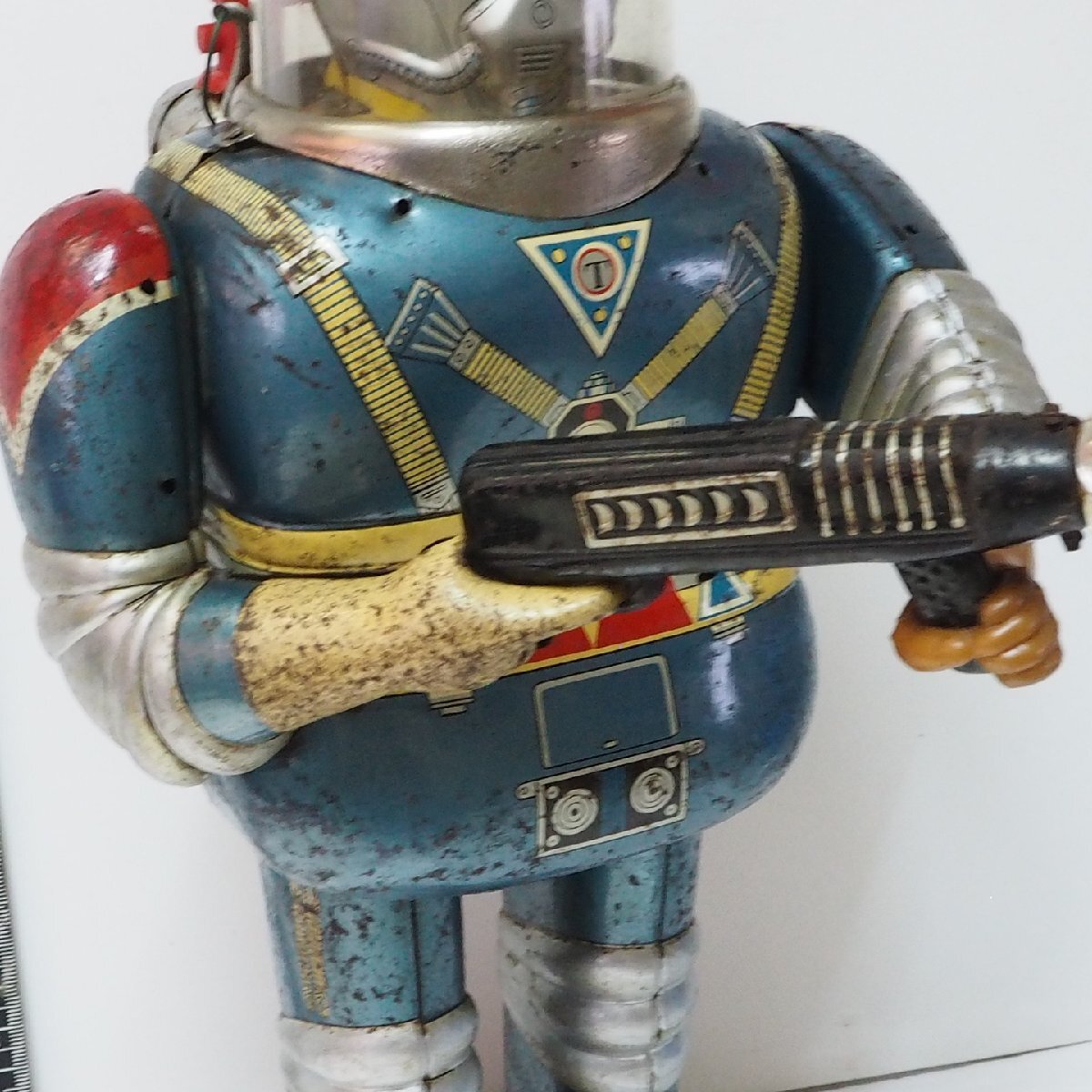 DAIYA[ASTRONAUT Astro no-tsu large size electric walk operation defect astronaut ] that time thing tin plate toy TIN TOY# temple . shop diamond [ box less ]0966