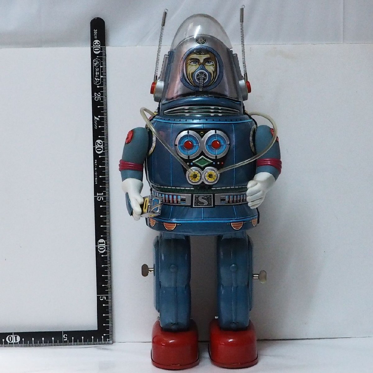  Osaka tin plate toy materials .[ASTRONAUT Astro no-tsu electric walk operation verification settled astronaut ] reissue record tin plate toy TIN AGE# replica [ box less ]0967