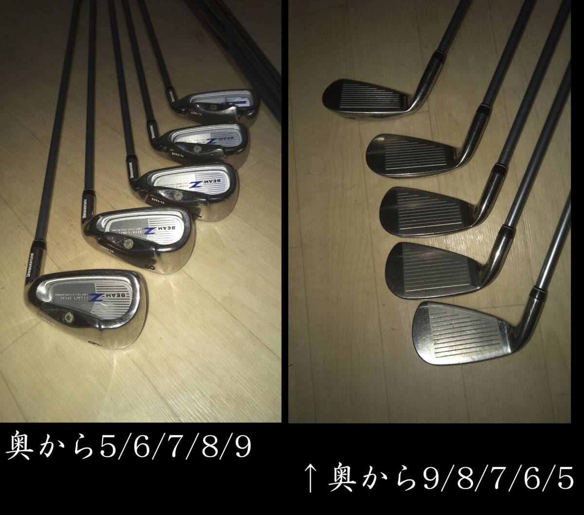 ゴルフクラブセット 11 本 ドライバーYonex CyberstarとXXIO U5 MP700 / パター SRIXON P-615 / アイアンBridgeston Beam Z_画像5