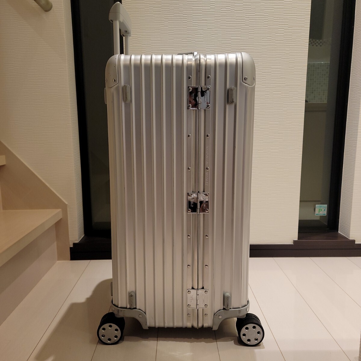  records out of production beautiful goods! old model! Rimowa topaz sport 89L TSA electron tag trunk original silver aluminium Carry case Stealth 