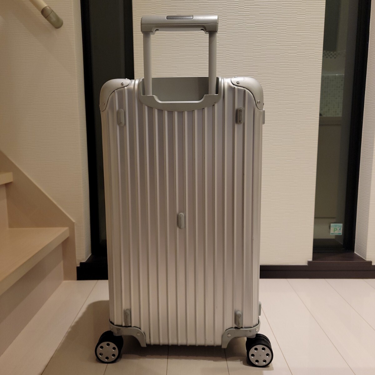  records out of production beautiful goods! old model! Rimowa topaz sport 89L TSA electron tag trunk original silver aluminium Carry case Stealth 