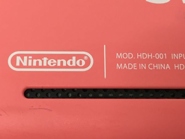 K18-816-0429-049【中古】Nintendo Switch Lite(ニンテンドースイッチ ライト) MOD.HDH-001 コーラル 本体のみ ※動作確認済み_画像9