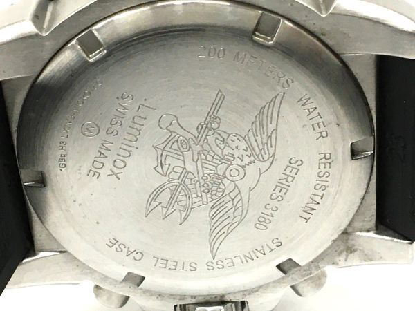 K11-332-0429-155【中古】LUMINOX(ルミノックス)SERIES 3180 NAVY SEALS STEEL COLORMARK ネイビーシールズ クロノグラフ クォーツ 腕時計の画像7