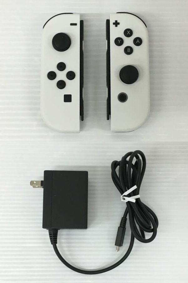 K18-914-0515-049[ used ]Nintendo Switch( Nintendo switch ) have machine EL model Joy-Con: white * operation verification ending 