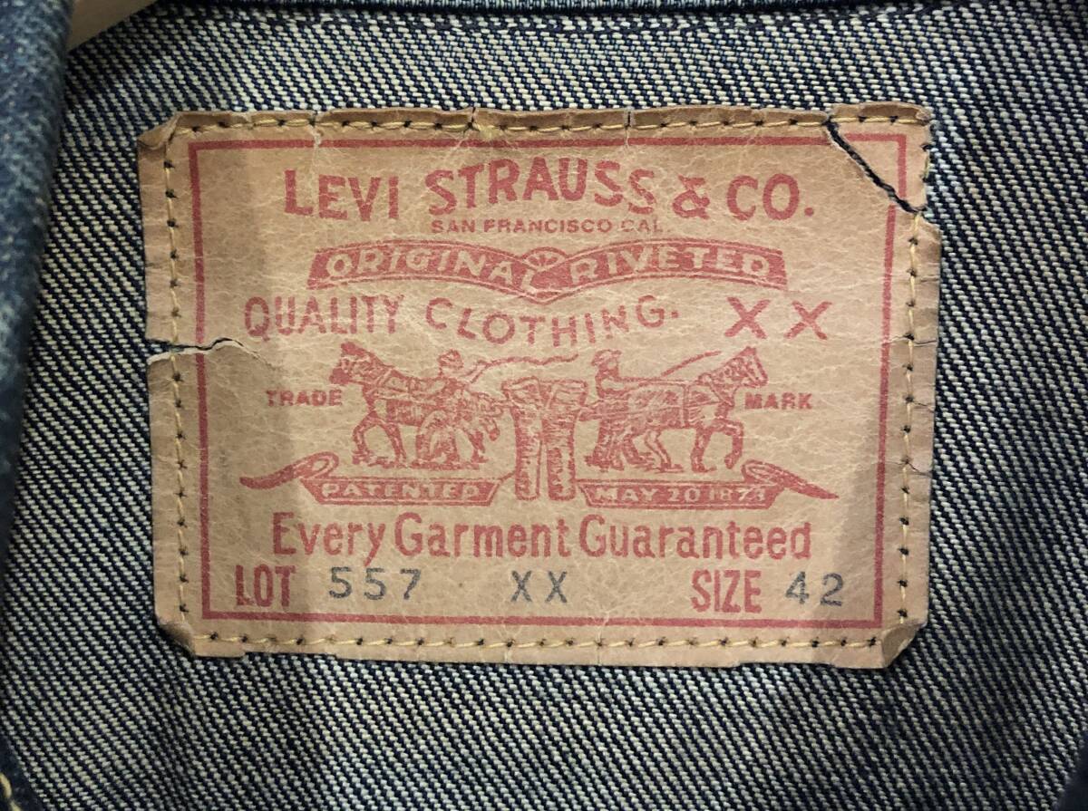 Levi's Vintage Clothing 557XX 3rd Gジャン デニムジャケット トラッカー 70557-XX BIG-E リーバイスヴィンテージクロージング 42■0424Lの画像4