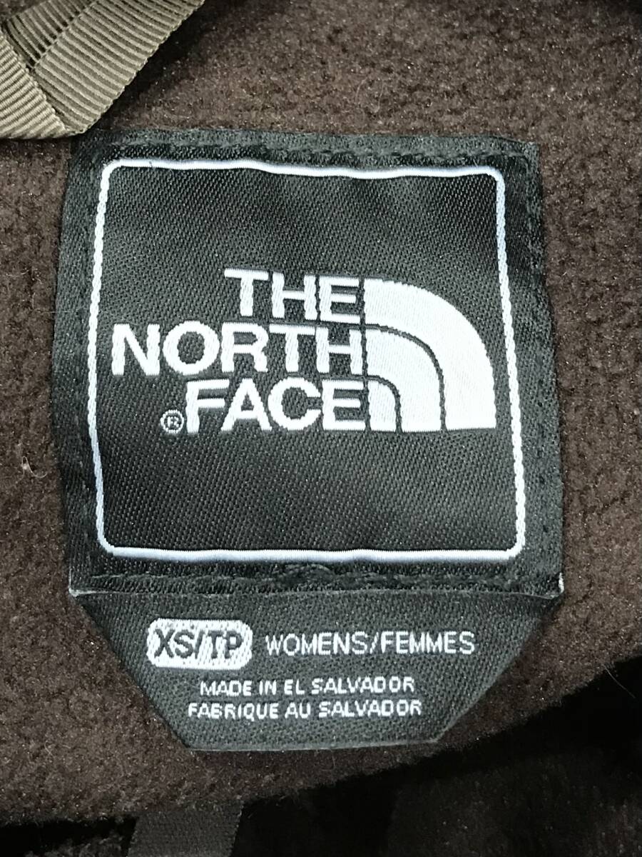 THE NORTH FACE POLARTEC デナリジャケット フリース ブルゾン ロゴ刺繍 ポーラテック 茶 AC6W F08 11941 ノースフェイス SIZE：XS■0423H_画像3