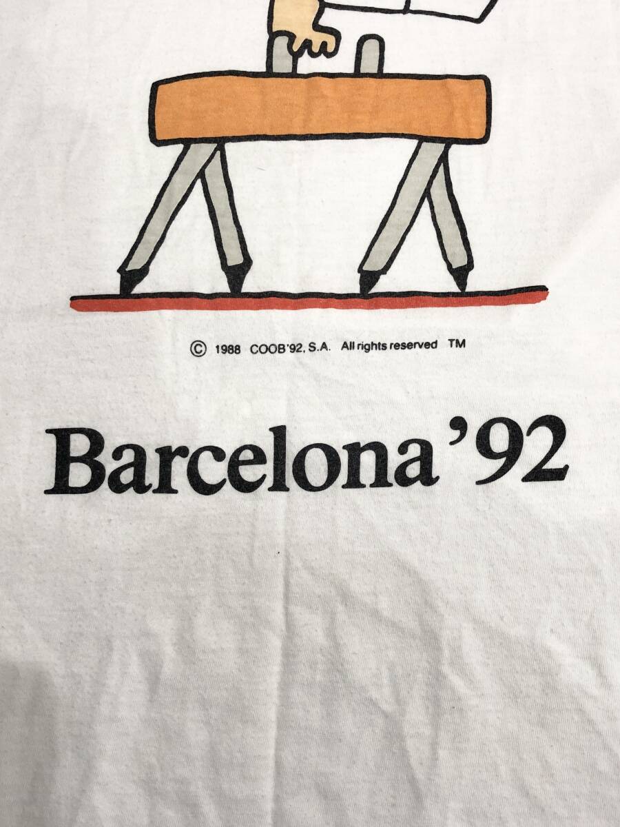 MIZUNO ALL SPORTS Barcelona 1992 Tシャツ バルセロナ オリンピック 五輪 体操 80s 90s 古着 ヴィンテージ レア 希少 179-04L0■0517Z②_画像3