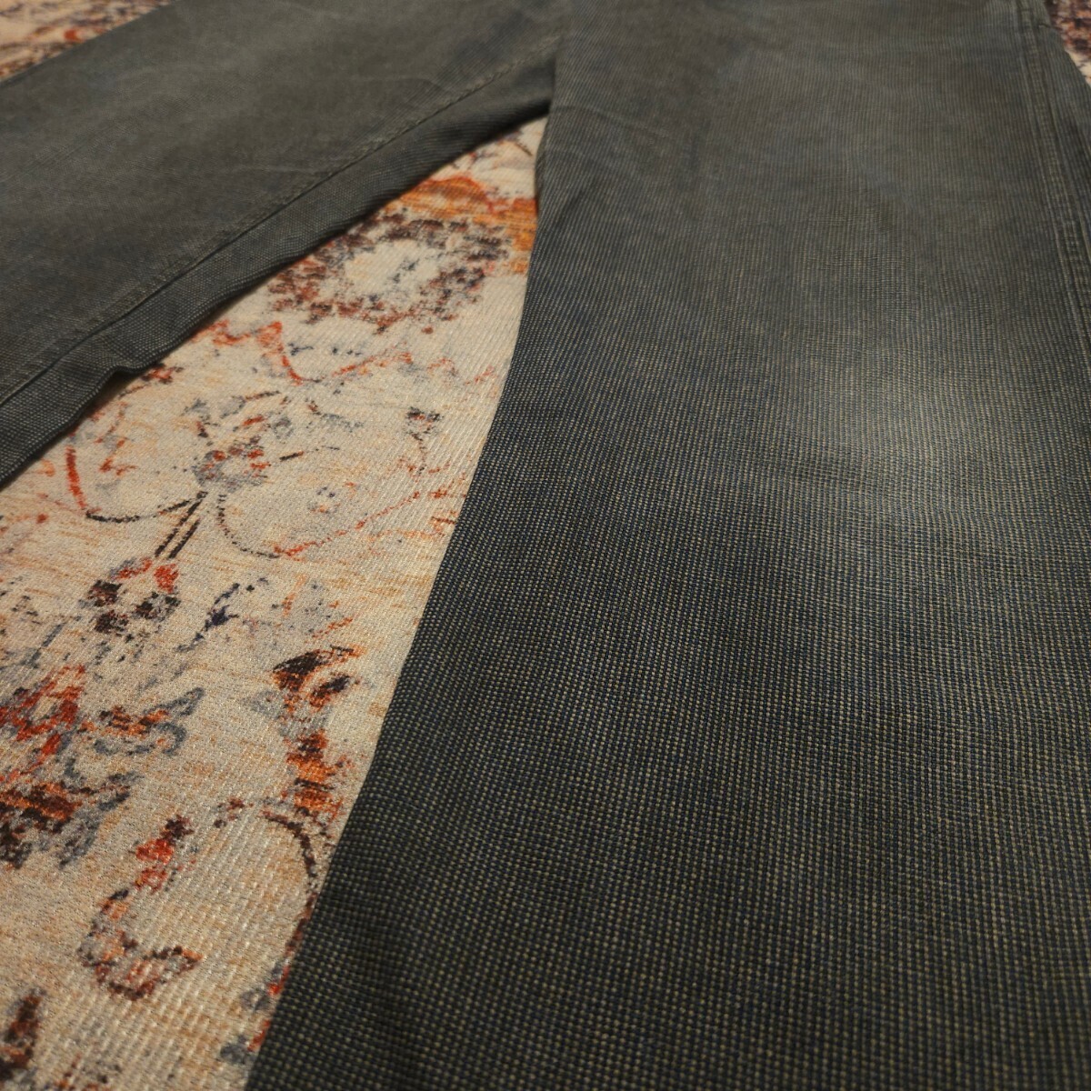 【逸品】 RRL Black Gray Carpenter Trousers 【32×30】 ブラックグレー カーペンター トラウザー 剣道着 黒 Ralph Lauren 月桂樹 パンツの画像5