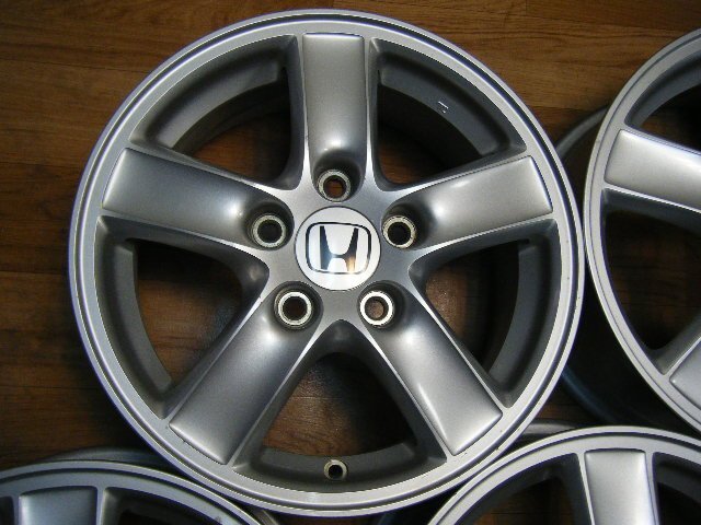 IB213 HONDA ホンダ 純正 ストリーム 15×6J 5H-114.3 +55 (4本) ステップワゴン アコード シビック 流用 送料は全国一律5500円 離島を除く_画像4