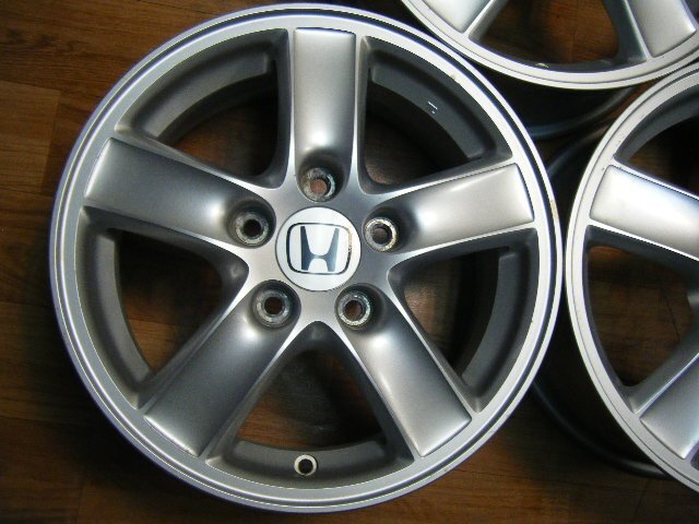 IB213 HONDA ホンダ 純正 ストリーム 15×6J 5H-114.3 +55 (4本) ステップワゴン アコード シビック 流用 送料は全国一律5500円 離島を除く_画像5