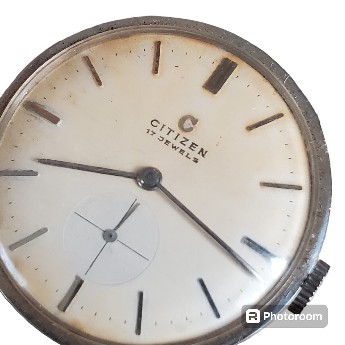 【C512】CITIZEN　1950年代　Cマーク 17石 シチズン 手巻き ヴィンテージ アンティーク ジャンク_画像1