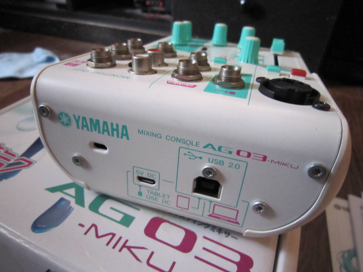 YAMAHA web casting mixer 3 channel AG03-MIKU