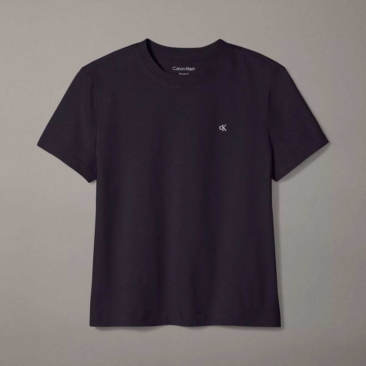 【新品】カルバンクライン Tシャツ CKロゴ 黒 XS