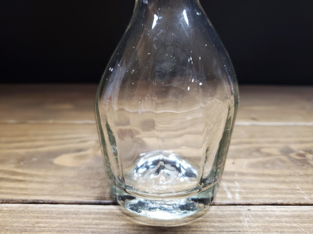 倉敷ガラス 吹きガラス 水差し 気泡 ガラス瓶 徳利 硝子 (ゆうパック60)_画像4