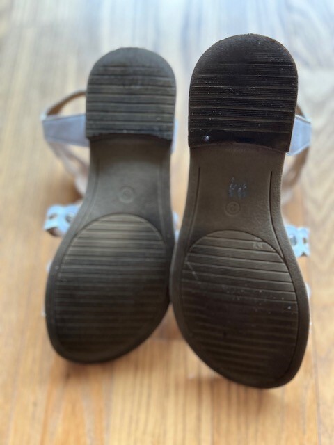 女の子用夏用サンダル Rachel Shoes白 20.5cmの画像3