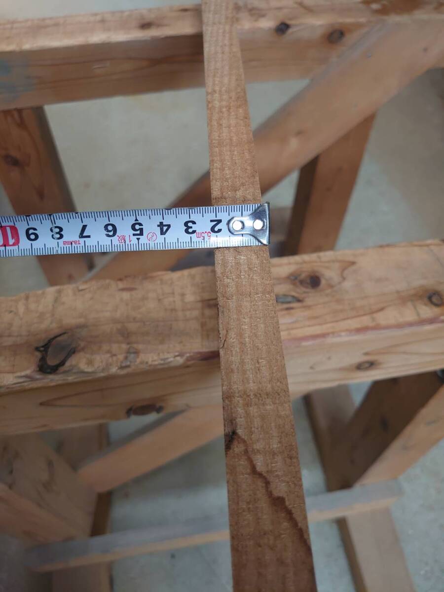 山桜　No.240517-Ｆ　無垢　乾燥材　板（長さ1000㎜ｘ幅140㎜ｘ厚み20㎜）1枚　木材　DIY　棚板　小物作りに_画像4