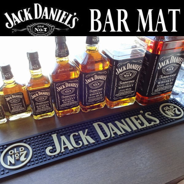 バーマット カウンター Bar Mat JACK DANIELS （ジャック・ダニエル） ダッシュボード グラス置き／キッチン雑貨_画像1