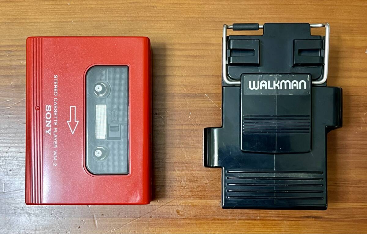 SONY WALKMAN II ソニー ウォークマン カセットプレーヤー WM-2 Red_画像3