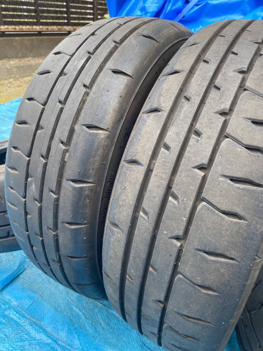 ◆ポテンザ RE71RS 165/55R15 4本 2022年製 バリ溝中古 HA36S アルト ターボRS ワークス_画像1