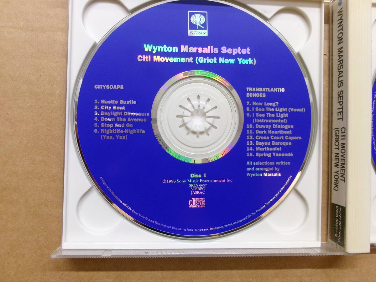 (日本盤2CD)citi movement ウィントン・マルサリス_画像2