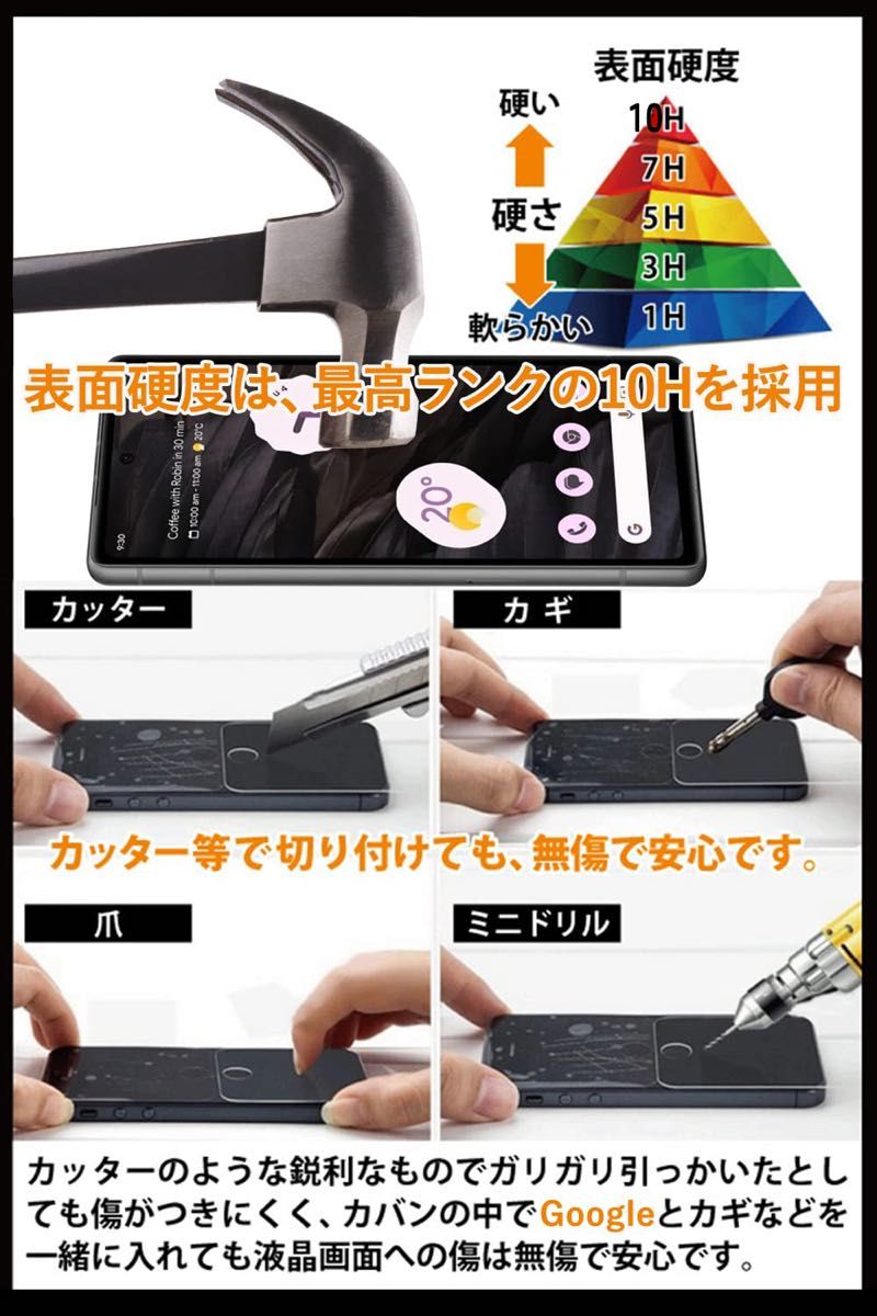 【2+2】Google Pixel8 ガラスフィルム カメラフィルム