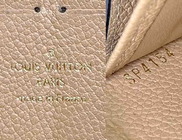 【確実正規品】良品！Louis Vuittonルイヴィトン　モノグラム・アンプラント　ジッピーウォレット長財布　ブラック×ベージュ系_画像10