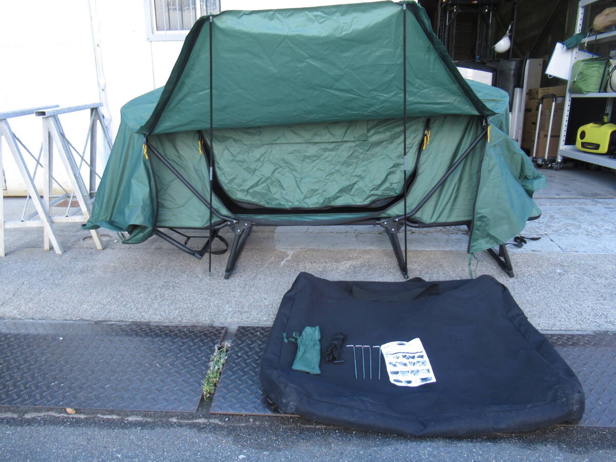 3～4回使用 オフフィールド 自立式 テント コット 1-2人用 ベッド アウトドア キャンプ BBQ 管理6CH0514A_画像1