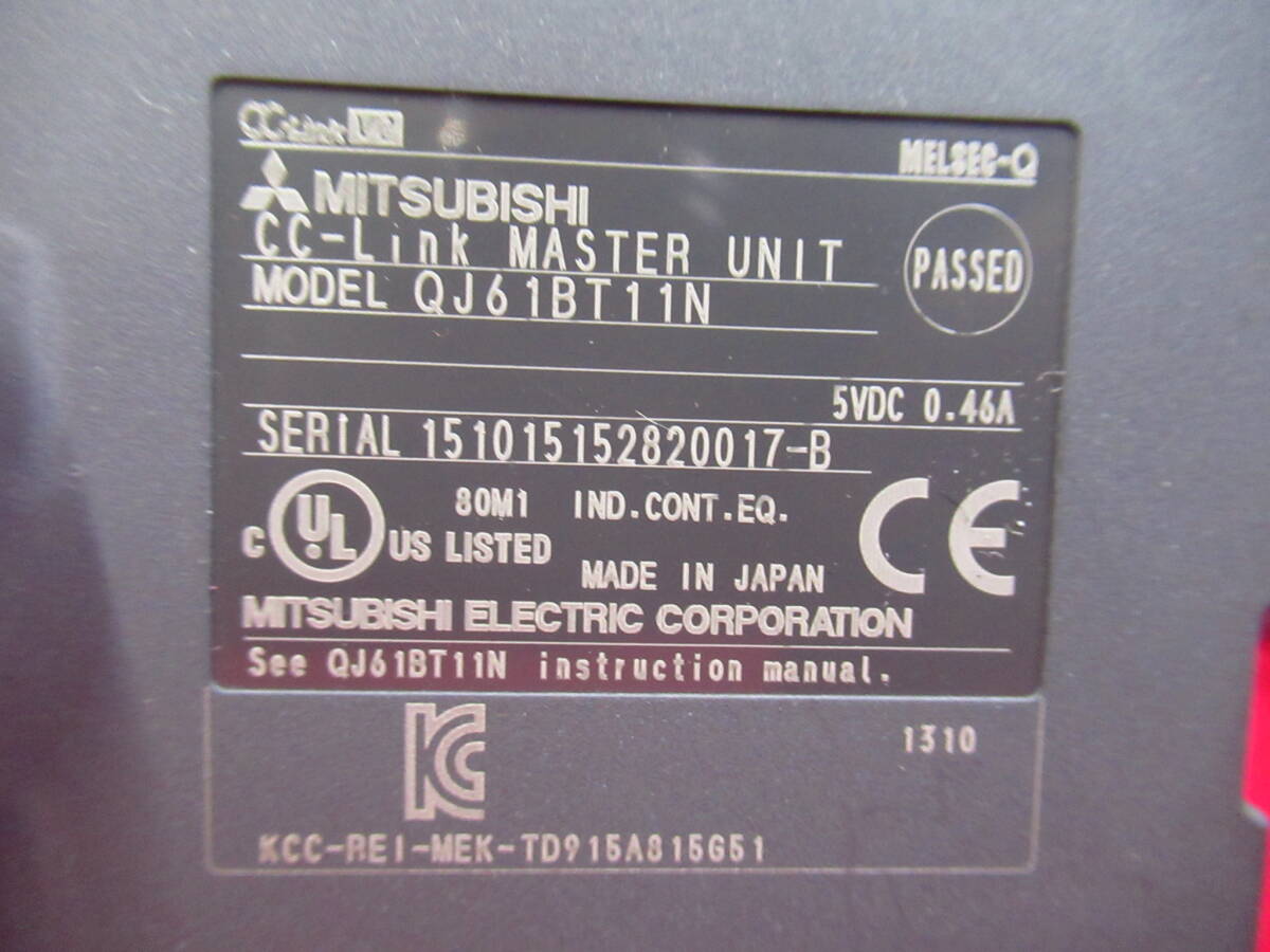 MITSUBISHI 三菱電機 シーケンサCC-LINK MASTER UNIT QJ61BT11N 管理6rc0513J61_画像5