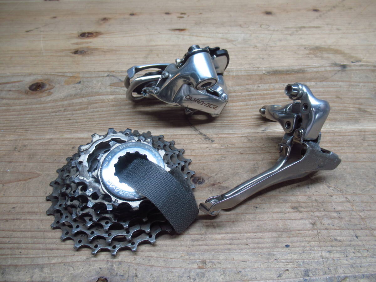 SHIMANO シマノ DURA-ACE カセット スプロケット CS-7700 / フロントディレイラー FD-7800 / リアディレイラーRD-7700 管理6Z0518H47
