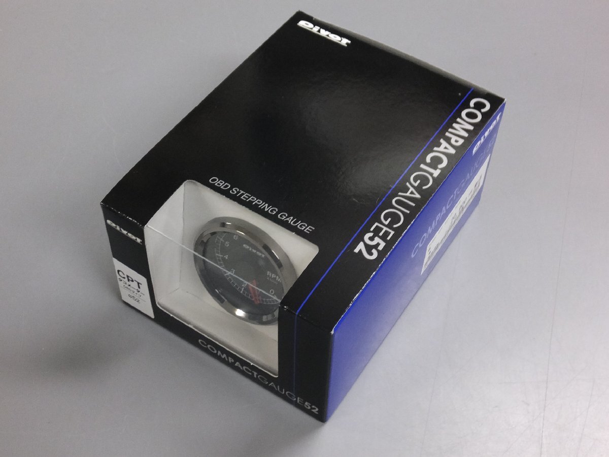 [ unused unopened * long time period stock goods ]PIVOT pivot COMPACT GAUGE52 CPT single meter tachometer OBD type Φ52