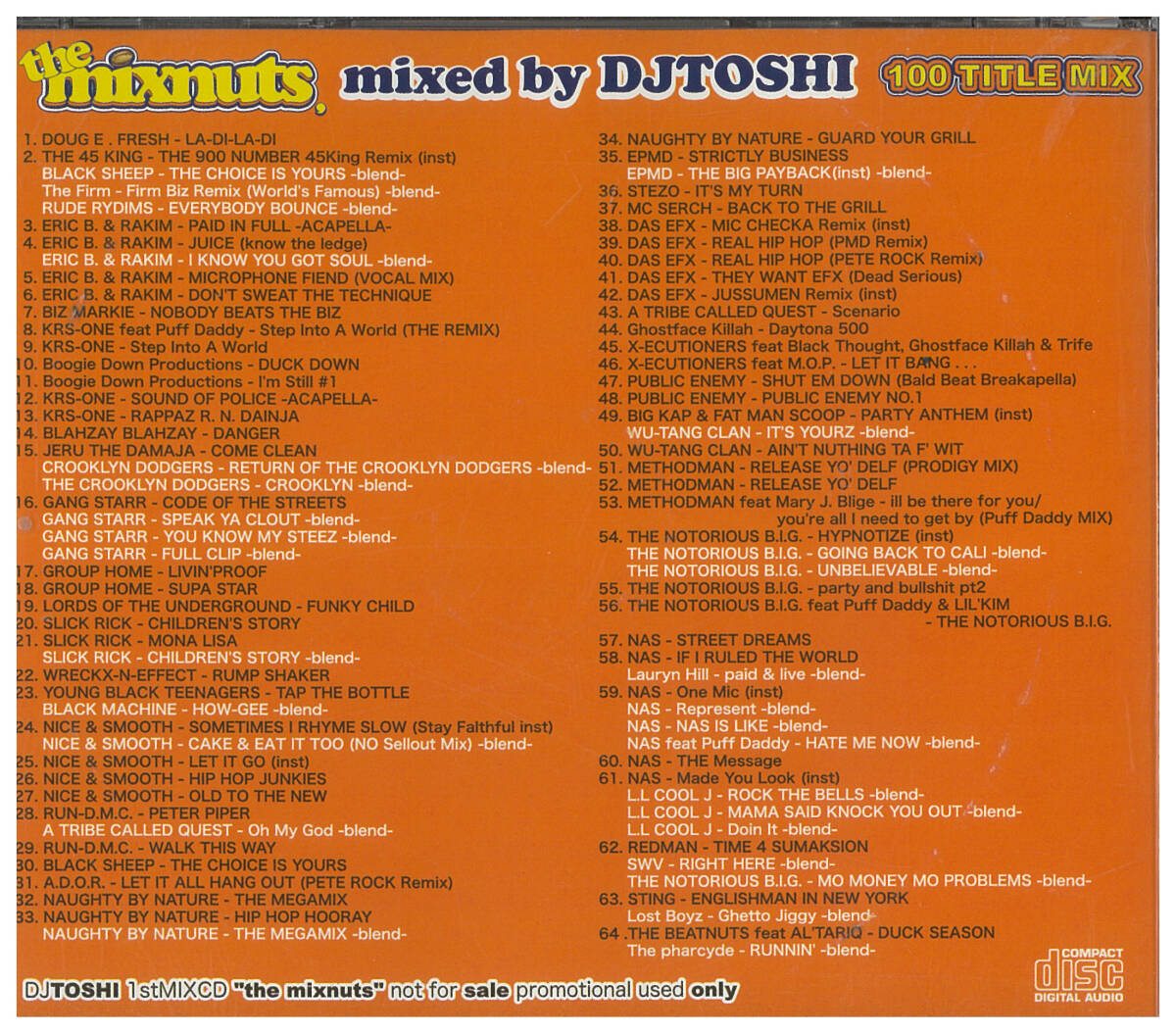 【MIX CD】DJ TOSHI the mixnuts chocolate nuts 3枚セット R&B NEW JACK SWING HIP HOP SEIJI KOMORI HASEBE MIKE-MASA KOCO HAZIME MUROの画像3