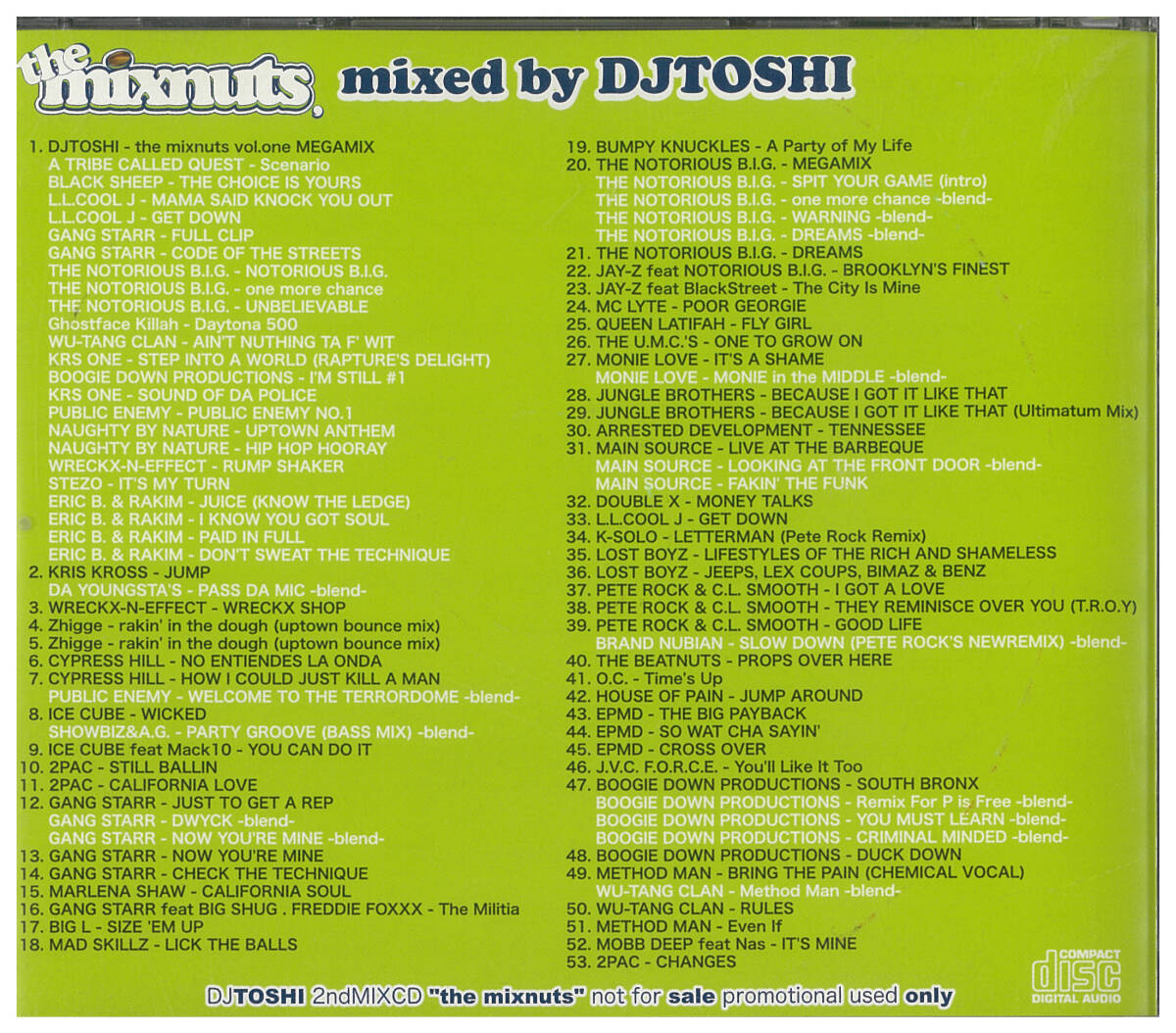 【MIX CD】DJ TOSHI the mixnuts chocolate nuts 3枚セット R&B NEW JACK SWING HIP HOP SEIJI KOMORI HASEBE MIKE-MASA KOCO HAZIME MUROの画像4