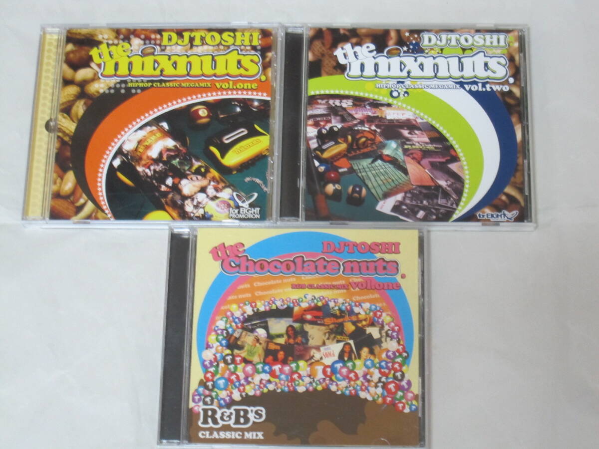 【MIX CD】DJ TOSHI the mixnuts chocolate nuts 3枚セット R&B NEW JACK SWING HIP HOP SEIJI KOMORI HASEBE MIKE-MASA KOCO HAZIME MUROの画像1