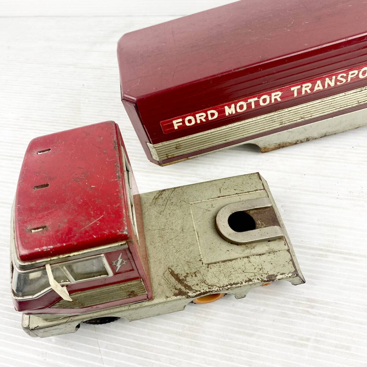 《現状品》FORD TRANSPORT/フォード トランスポート/GAS TURBINE/トレーラー/ブリキ玩具/昭和レトロ/ビンテージ/EK06E10TI005_画像7